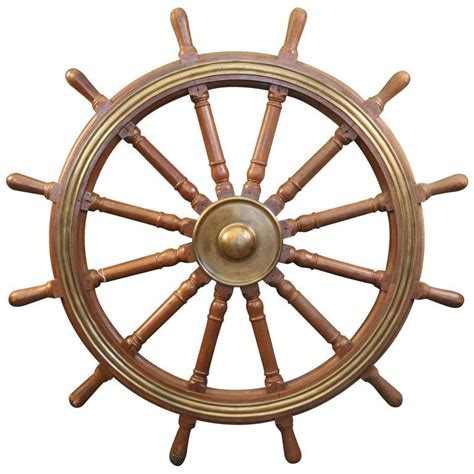 12 Spoke Varnished Ships Wheel In 2021 Ship Wheel Brass Ship Wheel