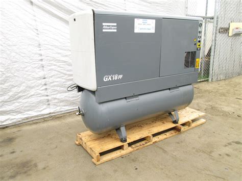 2002 ATLAS COPCO MODEL GX 18 FF OIL INJECTED ROTARY AIR COMPRESSOR W