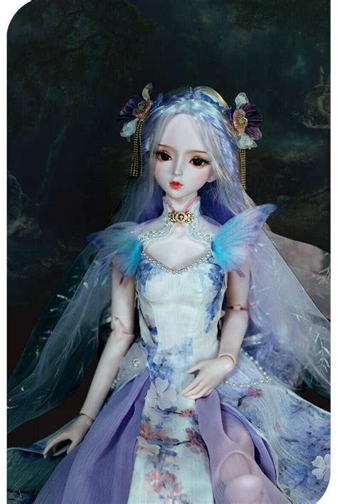 1 3 Bjd Doll 60cm Ball Jointed Girl Face Makeup Eyes Wig Clothes Shoes