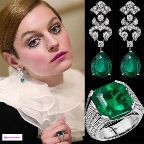 Emma Corrin's Cartier jewels at 2021 Golden Globes | Diamond earrings gift, Amazing jewelry ...