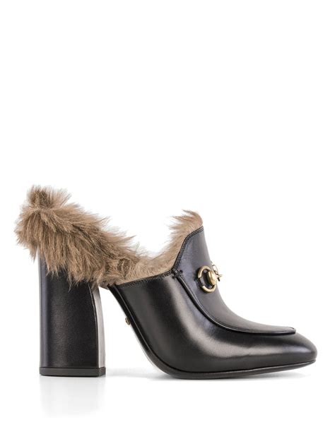 Gucci Princetown Real Fur Lined Mules Mules Shoes 435516cqxz01063