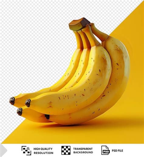 Premium Psd Transparent Background With Isolated Bunch Of Bananas