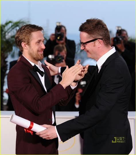 Ryan Gosling And Nicolas Winding Refn Kiss Kiss Photo 2546238 00 Photos Just Jared