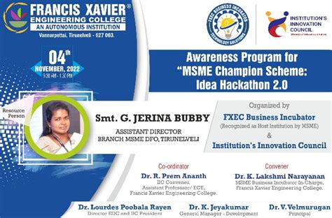 Awareness Program For Msme Champion Scheme Idea Hackathon News