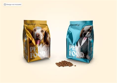 Premium Psd A Bag Of Dog Food With A Picture Of A Dog On It