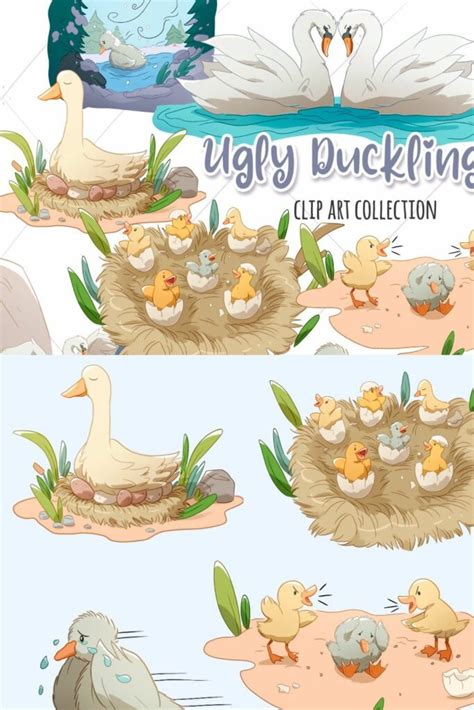 Ugly Duckling Clip Art Collection MasterBundles