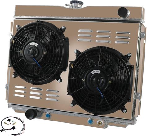 Buy Cubauto 3 Row Core Aluminum RadiatorShroud Shroud2x10 Fans Relay