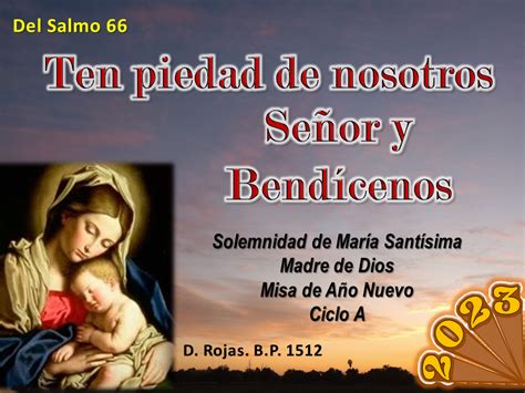 Partitura Salmo 66 Ten piedad de Nosotros Señor y Bendícenos