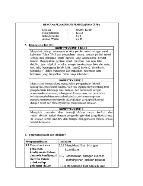 Rpp Konfigurasi Elektron Pdf