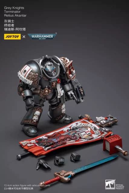 JOYTOY X WARHAMMER 40k Grey Knights Terminator Retius Akantar 1 18