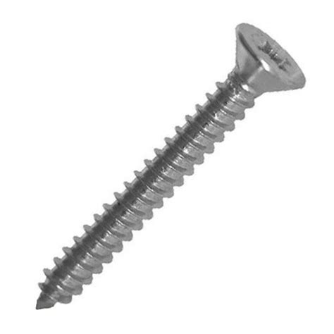 3mm X 30mm Stainless Steel Pozi Head Wood Screw