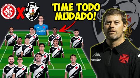 Time Mudou Todo Veja A Escala O Do Vasco Pro Jogo Contra O