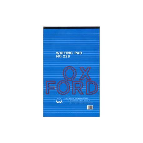 Oxford 228 Writing Pad Single Line Ruled F4 50Pages