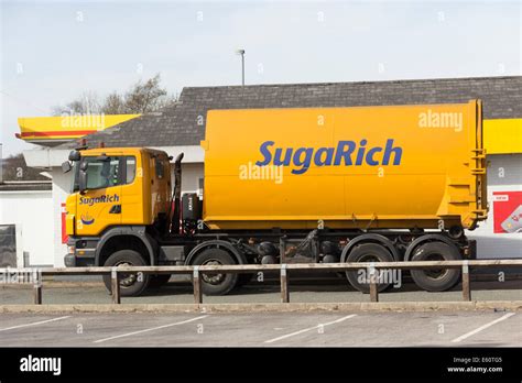 Sugarich Waste Food Processing Container Lorry Fitted With A Hiab