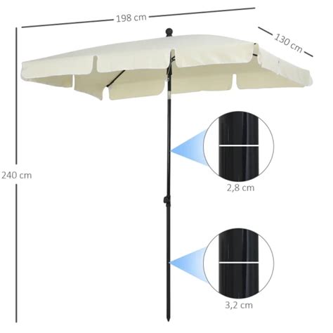 E Parasol Tuinparasol Strandparasol Balkonparasol Zonwering