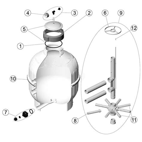 Peças reposição filtro Cantabric saída lateral Astralpool Outlet