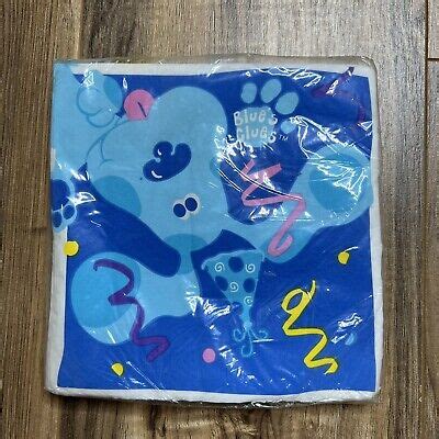 Blues Clues Napkins Pc Pack Birthday Party New Sealed Vintage