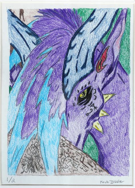 Purple Dragon by Dragonrose247 on DeviantArt