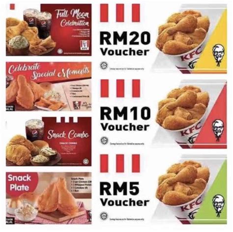 Kfc Cash Voucher Rm Tickets Vouchers Vouchers On Carousell