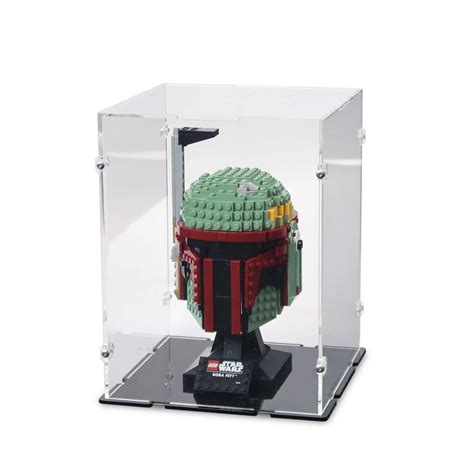 Acrylic Display Case for LEGO Boba Fett Helmet Set | iDisplayit