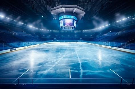 Fondo Del Estadio De Hockey Sobre Hielo Pabell N De Deportes De