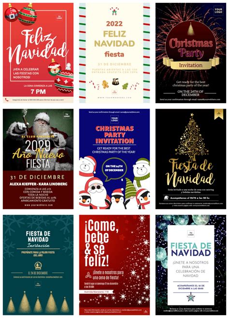 Plantillas Para Crear Invitaciones De Navidad Gratis