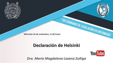 Ponencia 5 Declaración de Helsinki YouTube