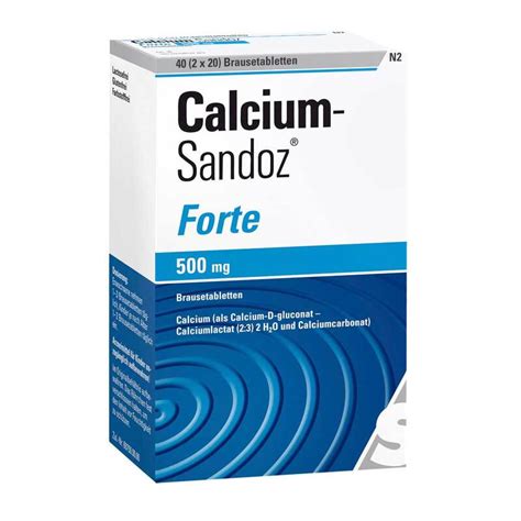 Calcium Sandoz Forte Mg Brausetabletten X St Online Bei Pharmeo