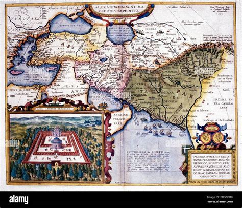 Map of the Expeditions of Alexander the Great Stock Photo - Alamy