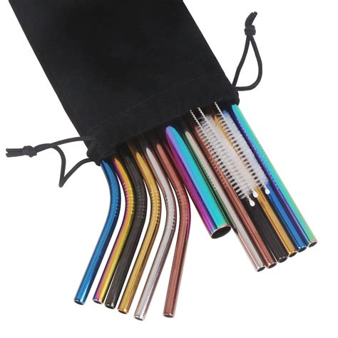 Lead free, plastic free, sustainably and ethically made metal straws from Amazon. Easy to clean ...