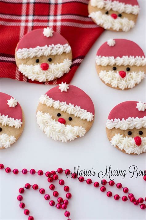 Santa Sugar Cookies Marias Mixing Bowl