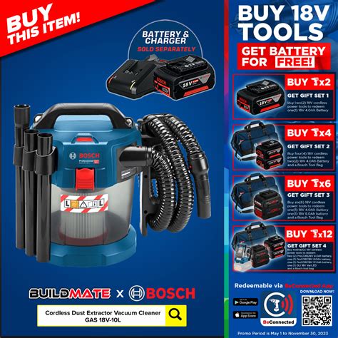 BOSCH Lithium Ion Wet Dry Cordless Dust Extractor Vacuum Cleaner GAS