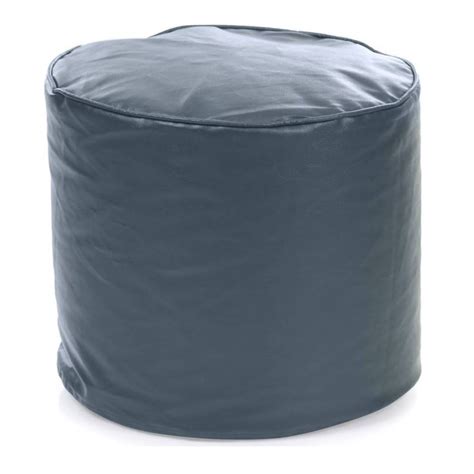 Medium Pouffe Plush Grey Bean Bag Cover - WallMantra