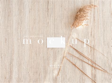 Visit Card Mockup,business Card Mockup,pampas Mockup,pampas Decor ...