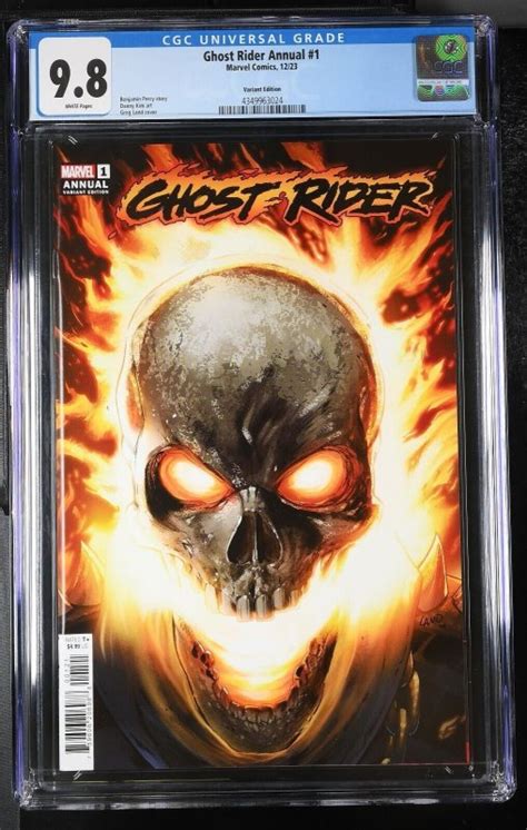 Ghost Rider Annual 1 CGC 9 8 Greg Land Skull Variant Cover Marvel 2023