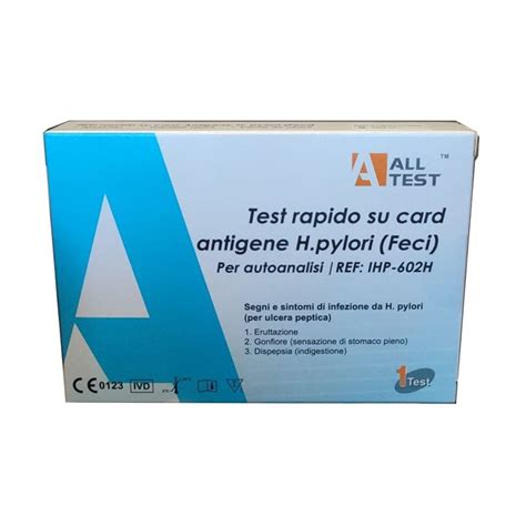 Test Rapido Autodiagnostico Su Card Antigene Helicobacter Pylori Nelle Feci