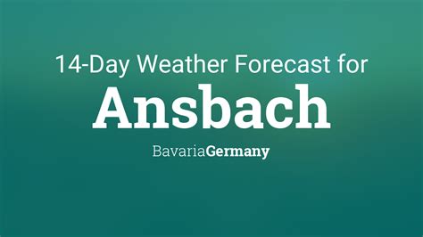 Ansbach, Bavaria, Germany 14 day weather forecast