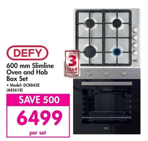 Defy Mm Slimline Oven And Hob Box Set Offer At Makro