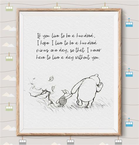 Classic Pooh Nursery Decor, Pooh Printable Quote Piglet Classic Children, Kids, Baby Nursery ...