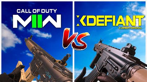 Modern Warfare 2 Vs XDefiant Weapons W Animation Comparison YouTube