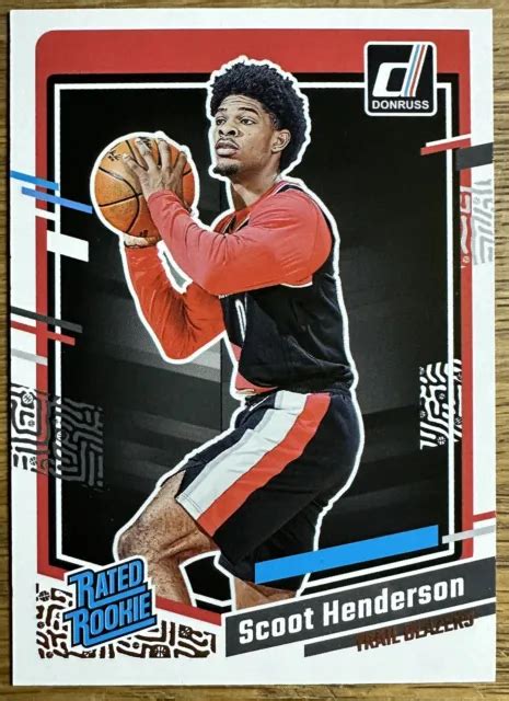 Panini Donruss Scoot Henderson Recrue Class E Portland Trail