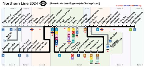 Map Of The Northern Line Black Line Updated 2024