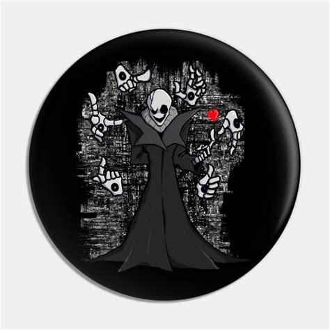 Undertale Wd Gaster Mystery Man Fnf Scientist Art Gaster Pin