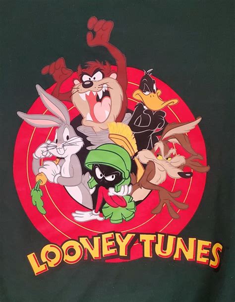 Looney Tunes Sweatshirt THAT S ALL FOLKS Embroidery 1 Gem