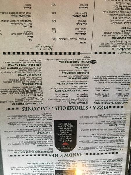 Menu At The Italian Oven Restaurant Somerset Glades Pike