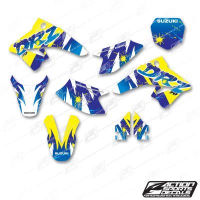 Suzuki Drz Rmx Oem Replica Style Stickers Action