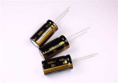 12pcs 1000uf 35v 105c Radial Electrolytic Gold Capacitor 13mm X 26mm 5mm Lead Ebay