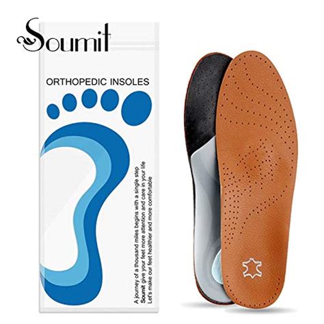 Buy Placehap New Branded Leather Orthopedic Insoles With Massage High