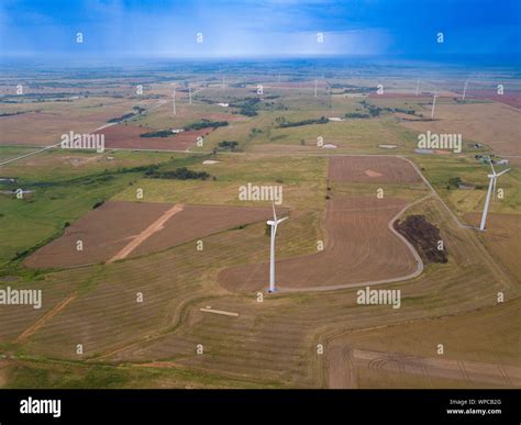 Aerial view wind farm hi-res stock photography and images - Alamy