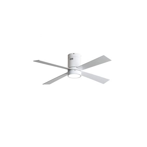 Ventilador Blanco Con Luz W Barine Aspas Mando A Distancia Con